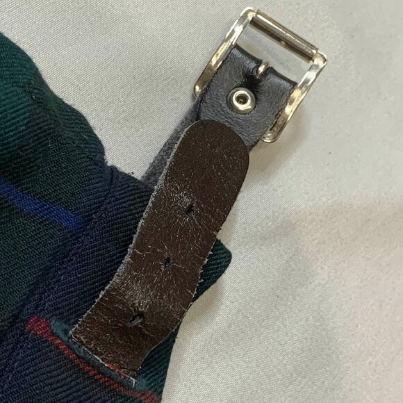 VTG 90s McCarthy Tartan Plaid Kilt Skirt Womens Sz 24 Pleated A-Line Adjustable - Picture 8 of 11